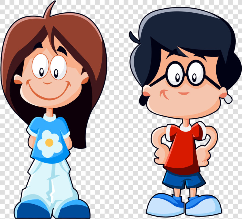   ✿ yo Y Mi Amigo ✿   Girlfriends  Guys    Cute Kids Cartoon Characters  HD Png DownloadTransparent PNG