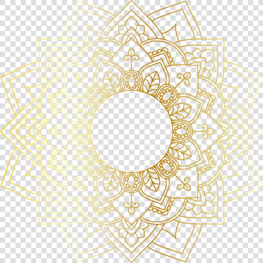 15 Mandala Svg Mandala Vectors Svg Dxf Png Jpg Eps   Gold Png Transparent Line  Png DownloadTransparent PNG