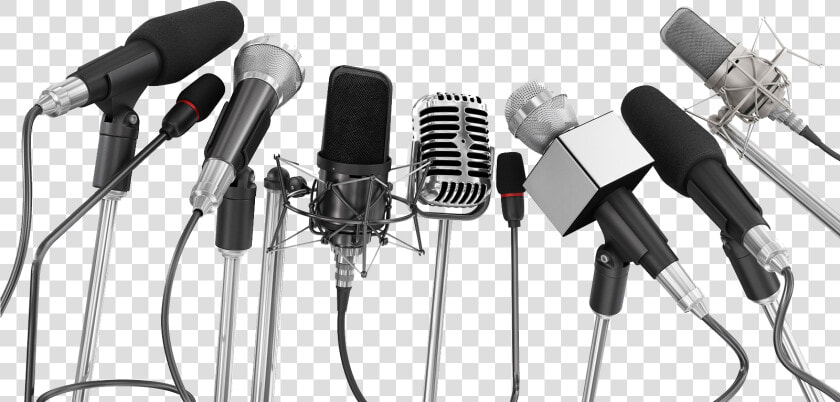 Transparent Press Conference Clipart   Press Conference Mics Png  Png DownloadTransparent PNG