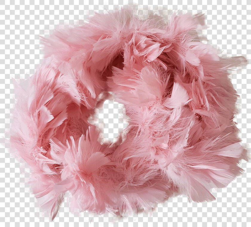 Pink Feathers Boa Scarf   Pom pom  HD Png DownloadTransparent PNG