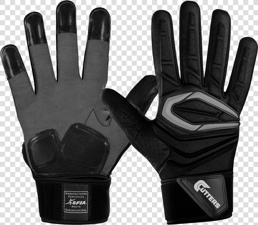 Cutters S931 Force   Black Padded Football Gloves  HD Png DownloadTransparent PNG