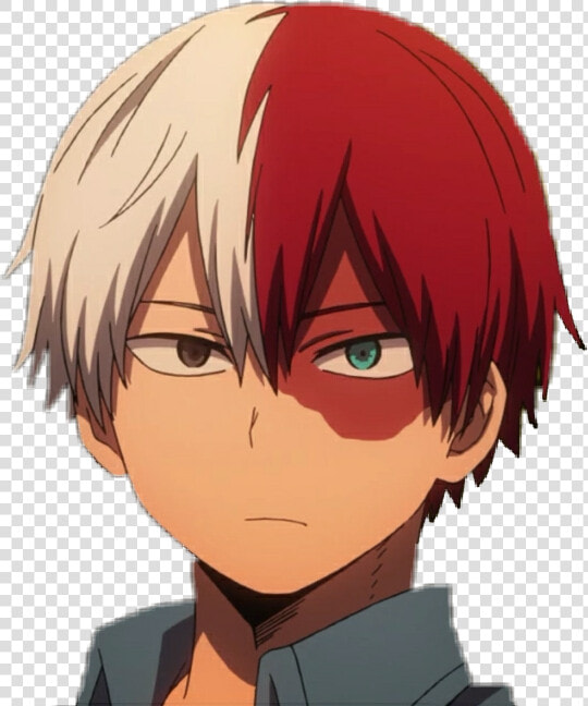 Todoroki Shouto Bokunoheroacademia Myheroacademia Bnha   Anime Red And White Hair Boy  HD Png DownloadTransparent PNG