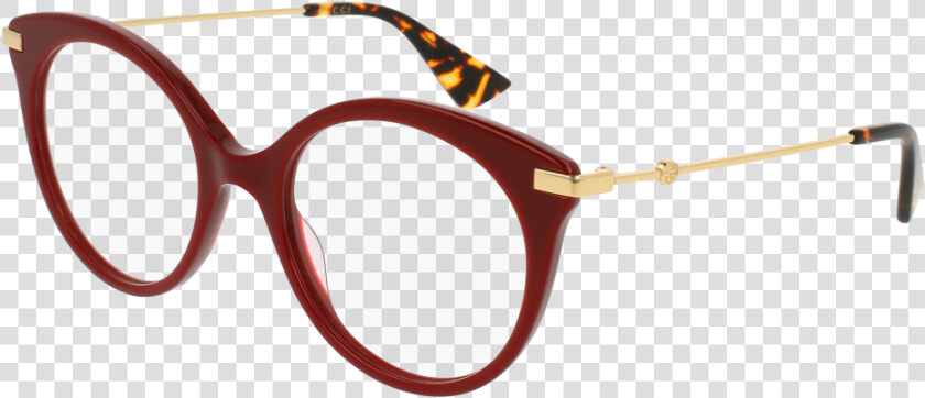 Gg0109o 006 Burgundy Gold Eyeglasses   Demo Lenses   Red Gucci Glasses  HD Png DownloadTransparent PNG