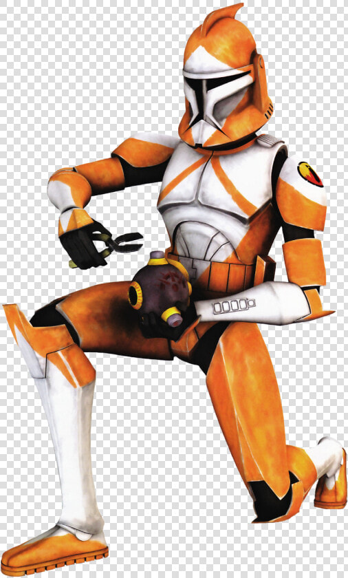 Clone Ordnance Specialist   Star Wars Orange Clone Trooper  HD Png DownloadTransparent PNG