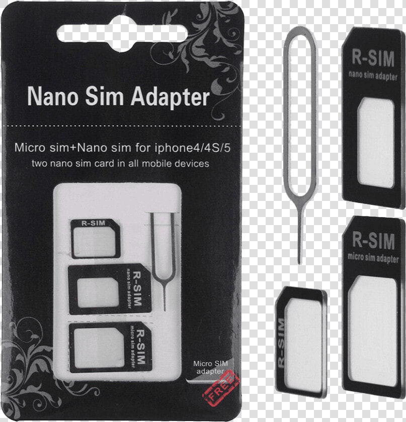 Universal Sim Card Adapter Kit   Nano Sd Card Adapter  HD Png DownloadTransparent PNG