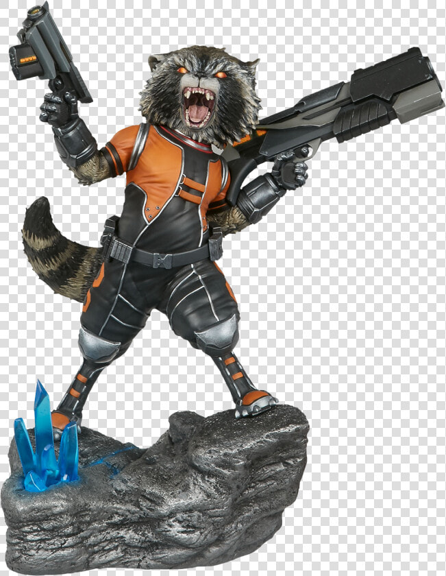 Sideshow Rocket Raccoon Premium Format Figure   Png   Guardians Of The Galaxy Rocket Statue  Transparent PngTransparent PNG