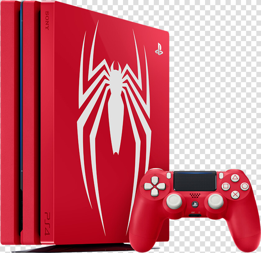 Playstation 4 Pro 1tb Marvel S Spider man Limited Edition   Spider Man Ps4 Console  HD Png DownloadTransparent PNG