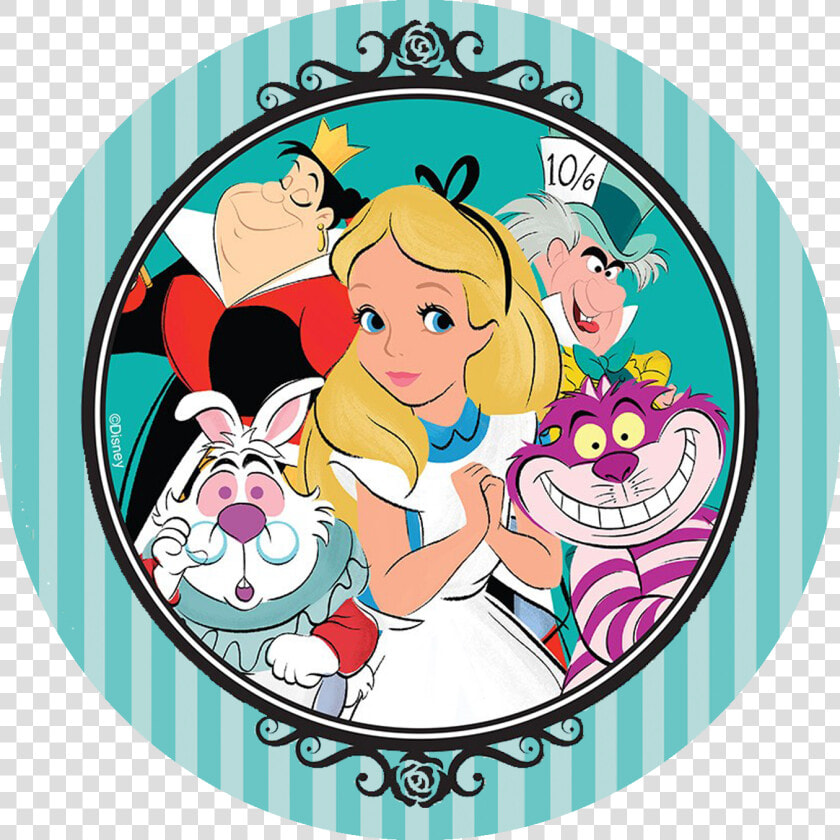 24 Disney Alice In Wonderland Stickers Labels For Bag  HD Png DownloadTransparent PNG