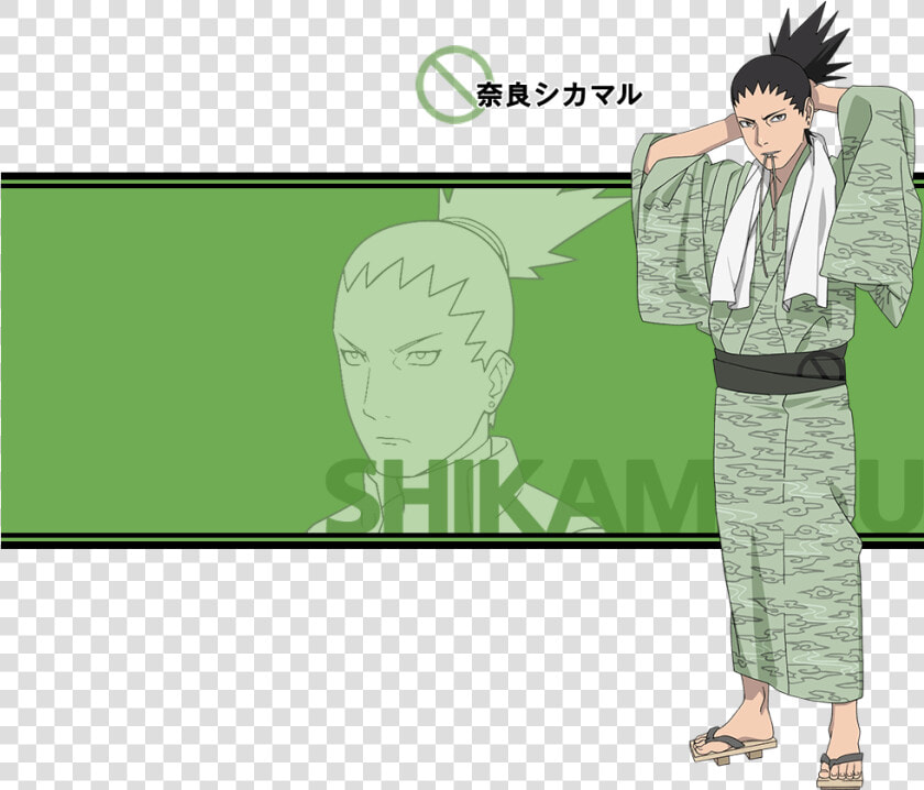 Naruto And Kuroko No Basket Characters Loosen Up At   Shikamaru Kimono  HD Png DownloadTransparent PNG