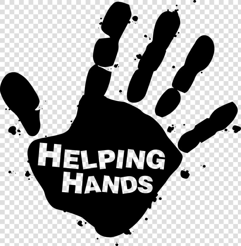 Transparent Helping Hands Png   Helping Hands Clipart Black And White  Png DownloadTransparent PNG