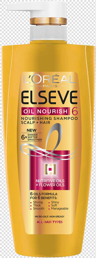 Transparent Shampoo Clipart   L Oreal Elseve 6 Oil Nourish Shampoo  HD Png DownloadTransparent PNG