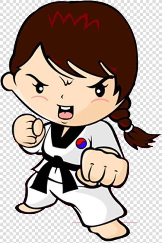 Taekwondo Karate Martial Arts Woman Kick   Taekwondo Girl Clip Art  HD Png DownloadTransparent PNG