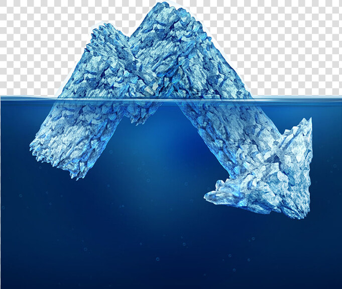 Iceberg Drawing Glacier   Hidden Risk  HD Png DownloadTransparent PNG