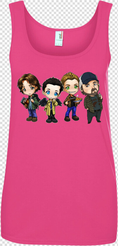 Sam Dean Castiel Idjit Chibi Shirt  Hoodie   Scoop Neck  HD Png DownloadTransparent PNG