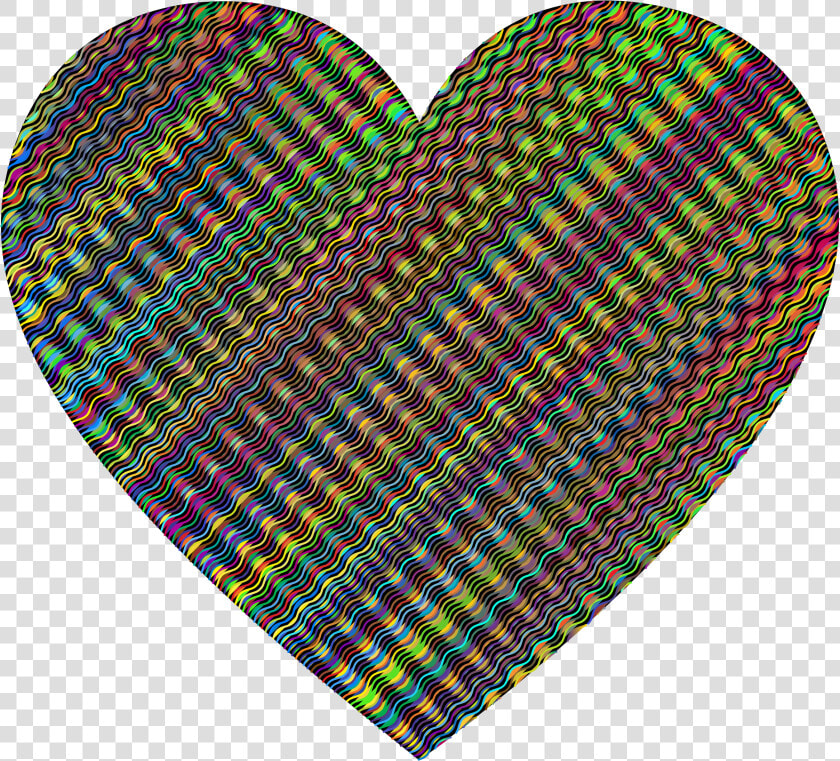 Prismatic Wavy Heart Clip Arts   Set Für Kinder  HD Png DownloadTransparent PNG