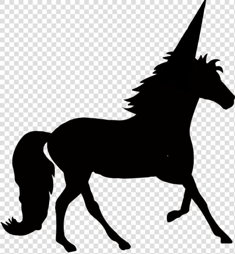  unicorn  silhouette  magical  horse  girly  freetoedit   Horse Transparent Background  HD Png DownloadTransparent PNG