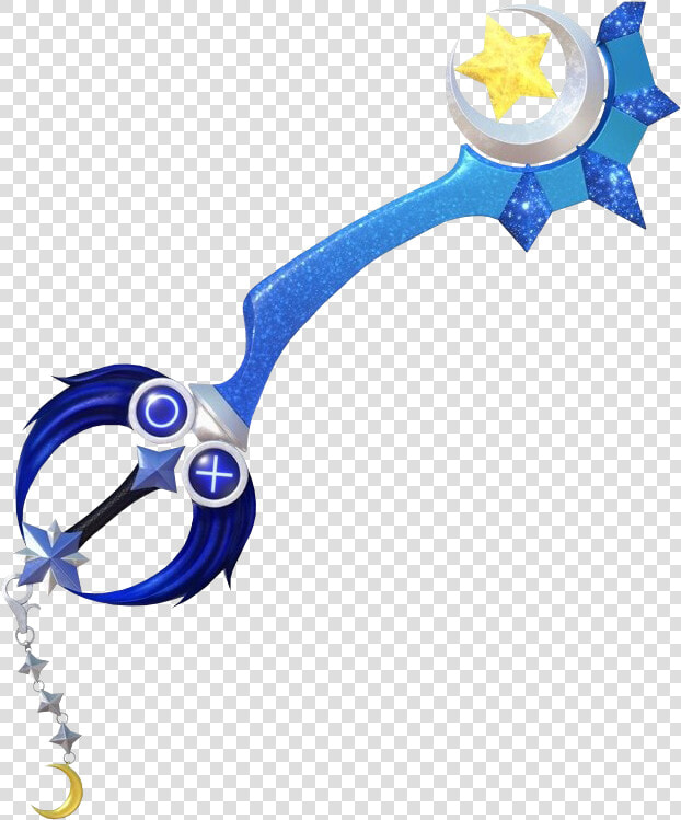 Transparent Kingdom Hearts Crown Png   Kingdom Hearts Midnight Blue Keyblade  Png DownloadTransparent PNG