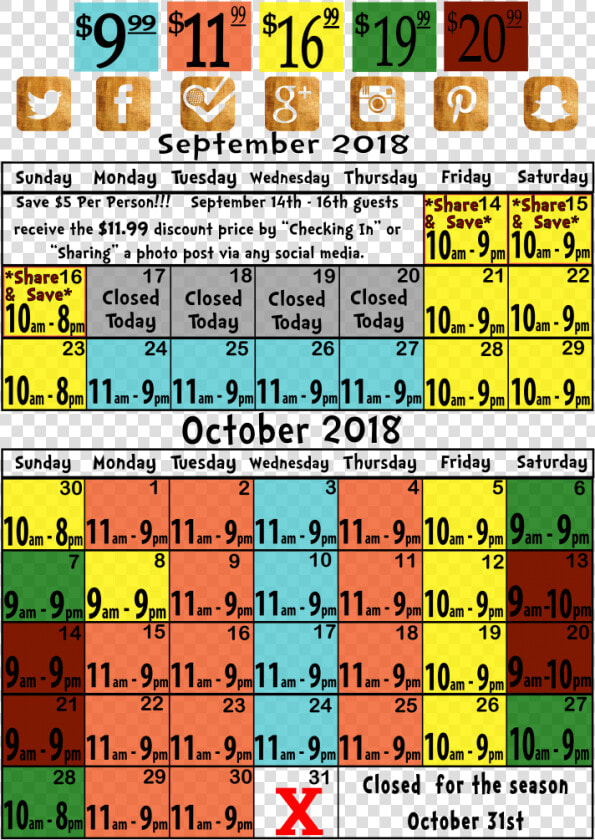 Price  amp  Dates Calendar Bengtson Pumpkin Patch Farm   Bengtson  39 s Pumpkin Farm Prices  HD Png DownloadTransparent PNG