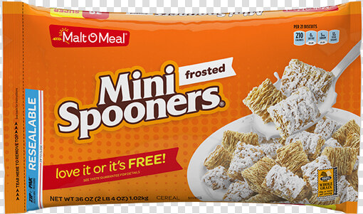 Mom Frosted Mini Spooners 36 Oz   Cereales Malt O Meal  HD Png DownloadTransparent PNG