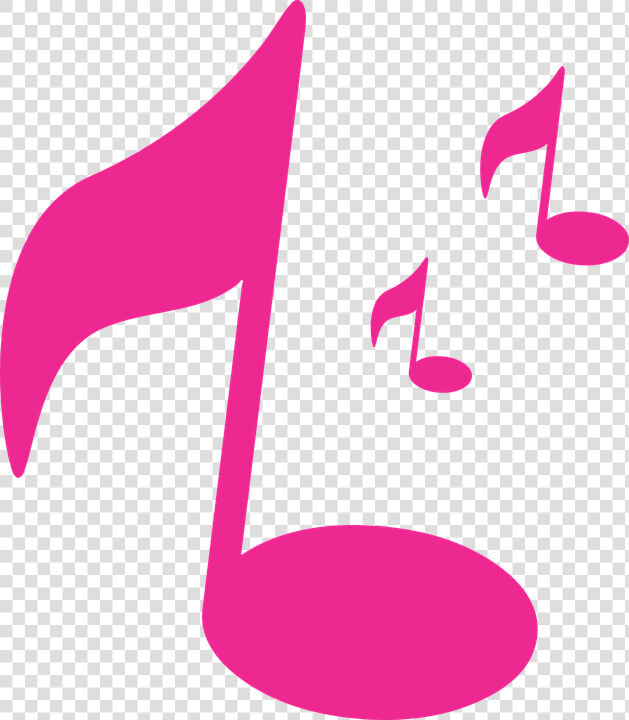 Música  Musicales  Notas  Sonido   Pink Music Note Clipart  HD Png DownloadTransparent PNG