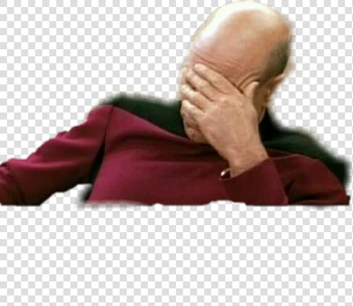  facepalm   Picard Facepalm  HD Png DownloadTransparent PNG