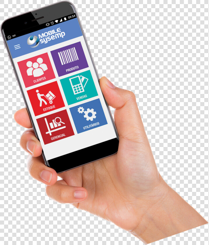 Clip Art Sysemp Erp Sistema Empresarial   Mão Segurando Smartphone Celular Mao Png  Transparent PngTransparent PNG