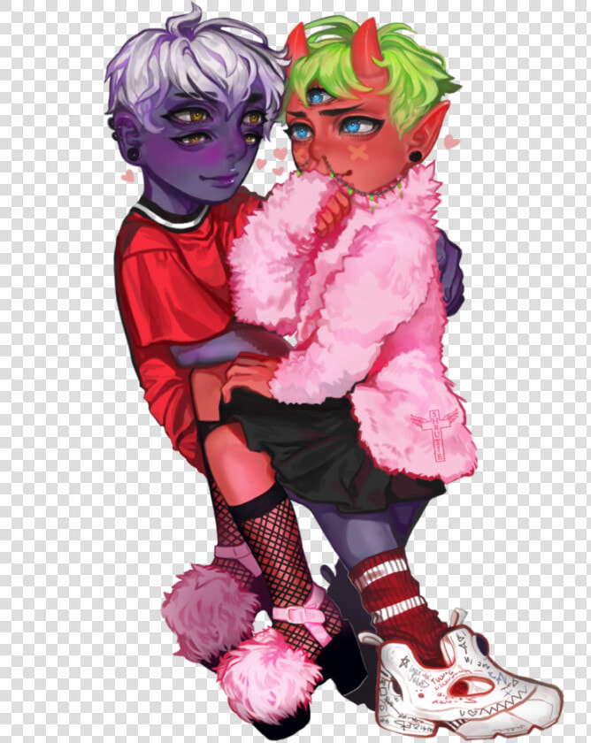 Couple Comm By Zosmos   Cartoon  HD Png DownloadTransparent PNG