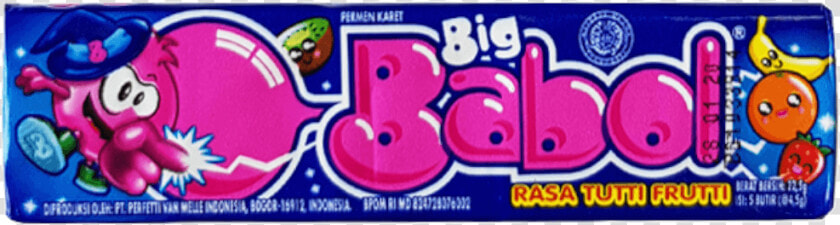 Big Babol Bubblegum Tutti Frutti   Bubble Gum Big Babol  HD Png DownloadTransparent PNG