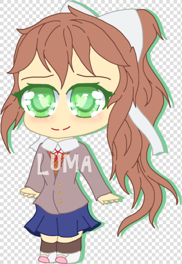 Monika Doki Doki Is Not Oki Doki Doki Doki Monika Doki   Cartoon  HD Png DownloadTransparent PNG