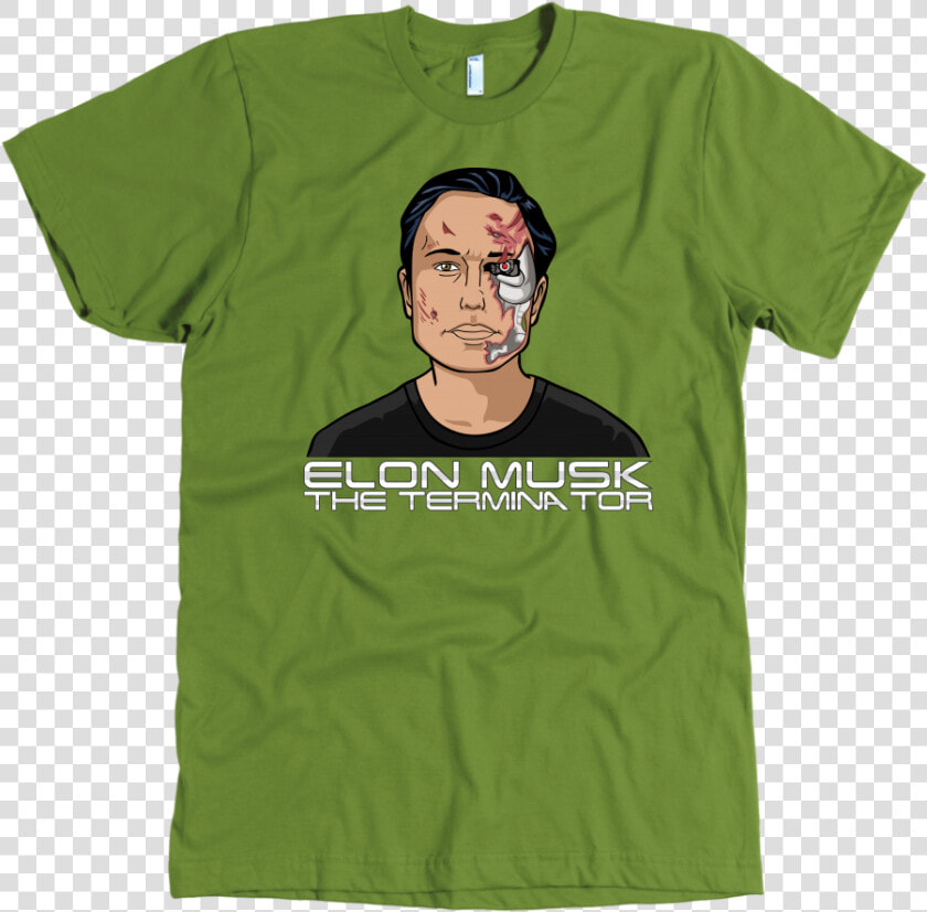 Elon Musk As The Terminator T Shirt   T shirt  HD Png DownloadTransparent PNG