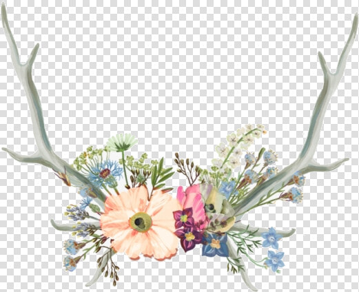 Flower Crown Antler Clipart Aesthetic Tumblr Transparent   Flower Crown Png Drawing  Png DownloadTransparent PNG