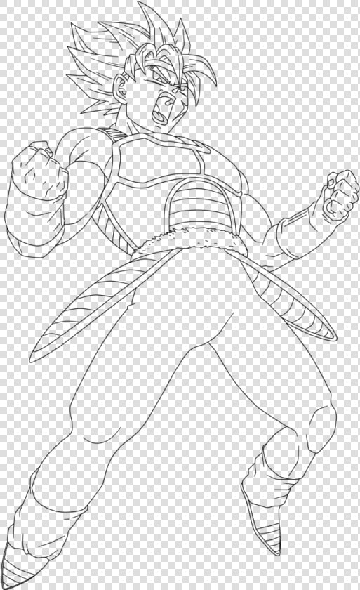 Dragon Ball Z Bardock Ssj Coloring Pages Sketch Coloring   Dbz Bardockcoloring Pages  HD Png DownloadTransparent PNG