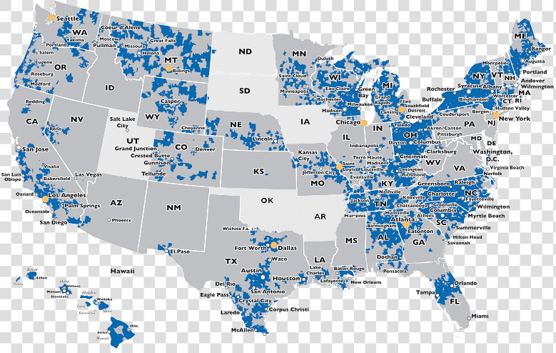 Spectrum Internet Coverage Map  HD Png DownloadTransparent PNG