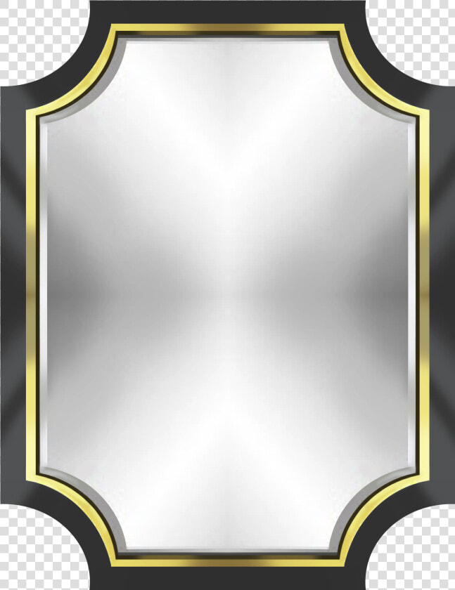 Cora Mirror In Black  amp  Gold   Mirror  HD Png DownloadTransparent PNG