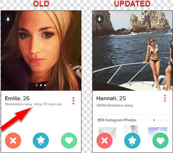 Tinder Update Last Active Comparsion   Tinder Last Active  HD Png DownloadTransparent PNG