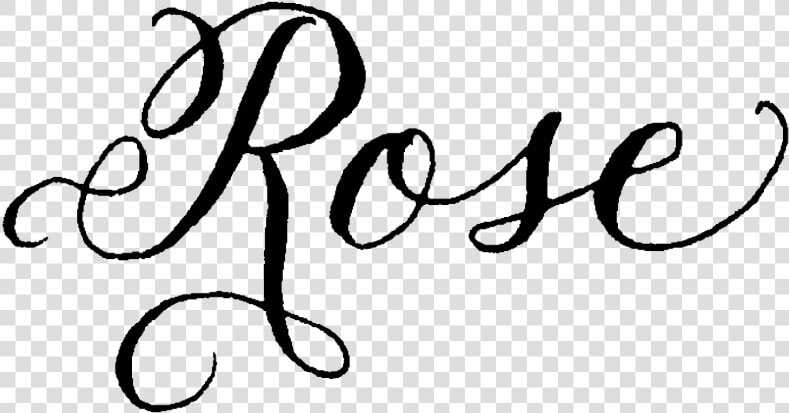 Fancy Wedding Calligraphy In Dc And Nationwide   Write Rose In Calligraphy  HD Png DownloadTransparent PNG