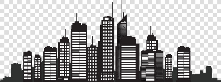 New York City Silhouette Skyline Cityscape   New York Buildings Silhouette  HD Png DownloadTransparent PNG