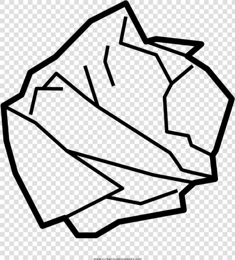 Crumpled Paper Coloring Page   Easy How To Draw Crumpled Paper  HD Png DownloadTransparent PNG