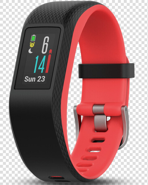 Garmin Activity Monitors Fuchsia   Small medium   Fitbit Charge 3 Vs Garmin Vivosport  HD Png DownloadTransparent PNG