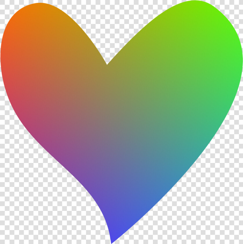 Rainbow Heart Png   Heart Shape With Clear Background  Transparent PngTransparent PNG