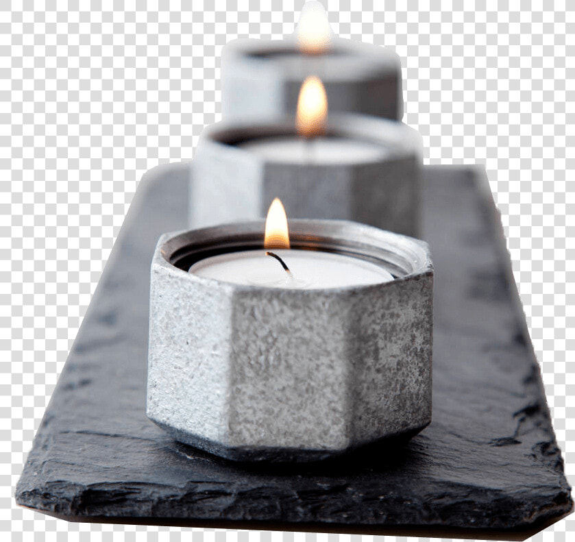 Slate Candle Holder Rectangular Shape Flat Surface   Flame  HD Png DownloadTransparent PNG