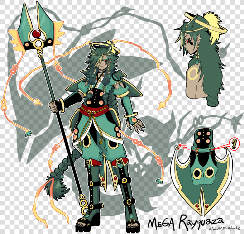 Mega Rayquaza Gijinka  HD Png DownloadTransparent PNG