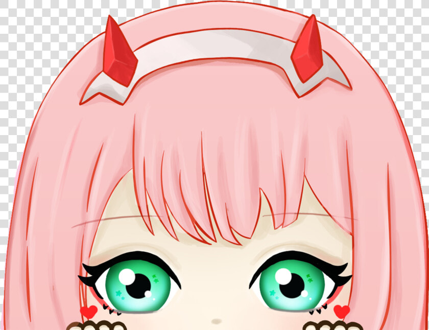 Darling In The Franxx   Zero Two Peeking Sticker  HD Png DownloadTransparent PNG