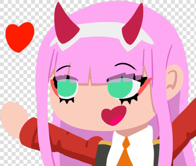 Made Some Zero Two Emotes For My Discord Server   Zero Two Emote Discord  HD Png DownloadTransparent PNG