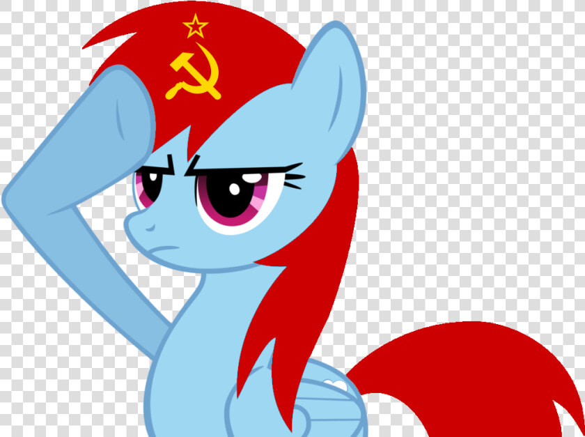 Little Poney Ussr   Rainbow Dash Salute  HD Png DownloadTransparent PNG