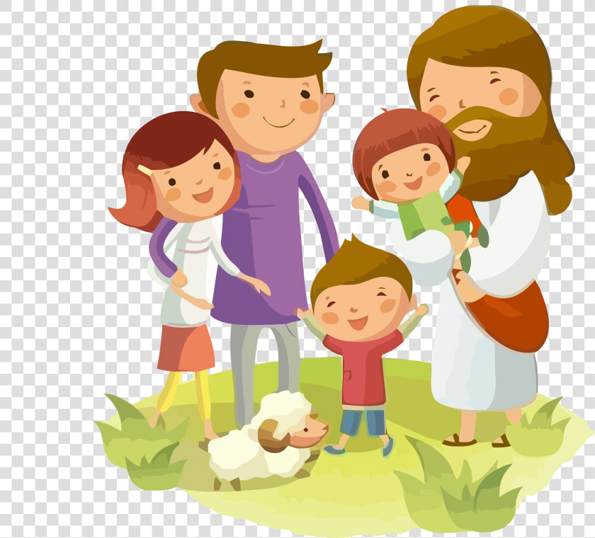 Transparent Jesus Png   Jesus And Kids Clip Art  Png DownloadTransparent PNG