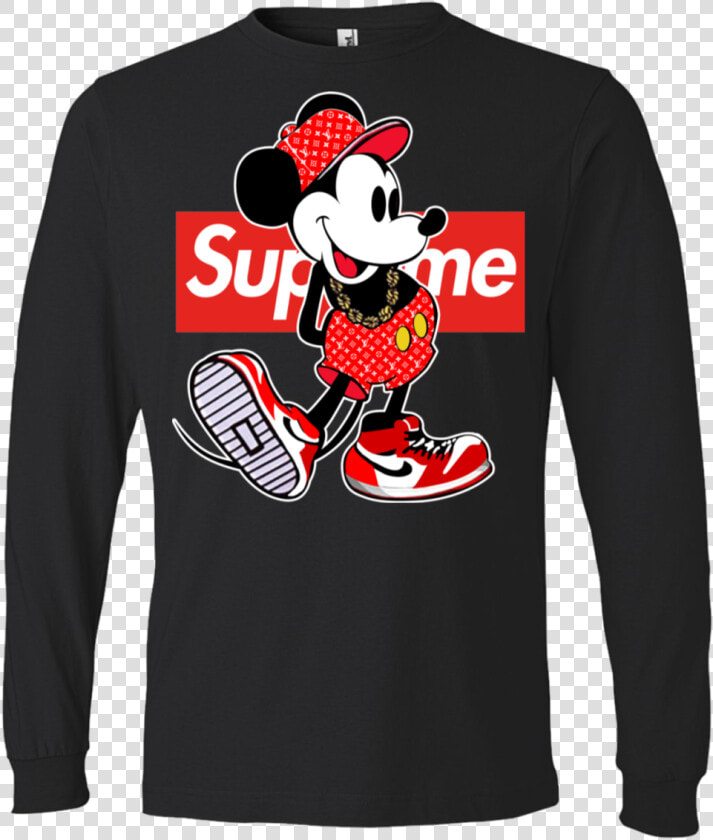 Fortnite X Supreme X Lv X Gucci X Bape Hypebeast Hoodie   Supreme T Shirt Mickey Mouse  HD Png DownloadTransparent PNG