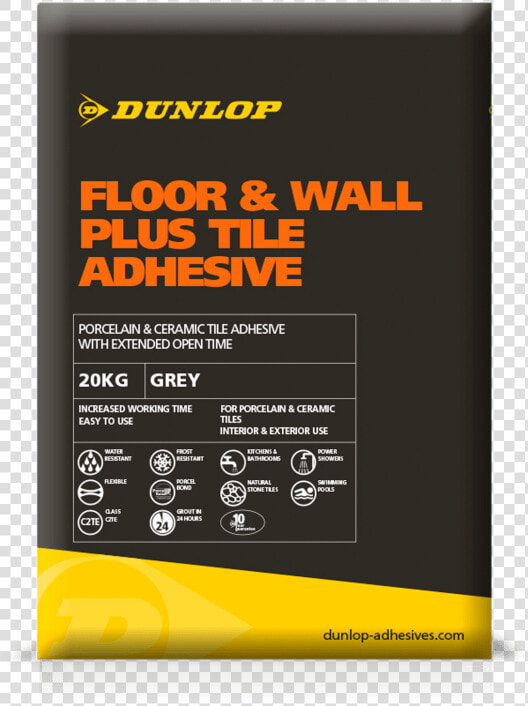 Floor And Wall Plus Tile Adhesive   Dunlop Tile Adhesive  HD Png DownloadTransparent PNG