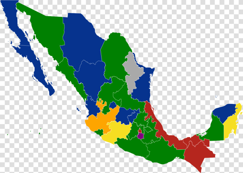 Mexico Map Outline Png   Png Download   Mexico Political Party Map  Transparent PngTransparent PNG