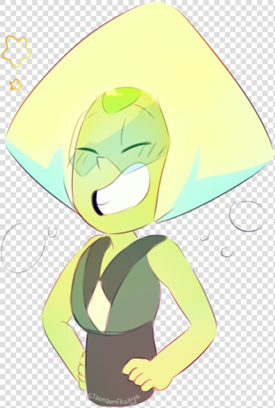 Green  Peridot  And Squetch Image   Steven Universe Peridot Smiling  HD Png DownloadTransparent PNG